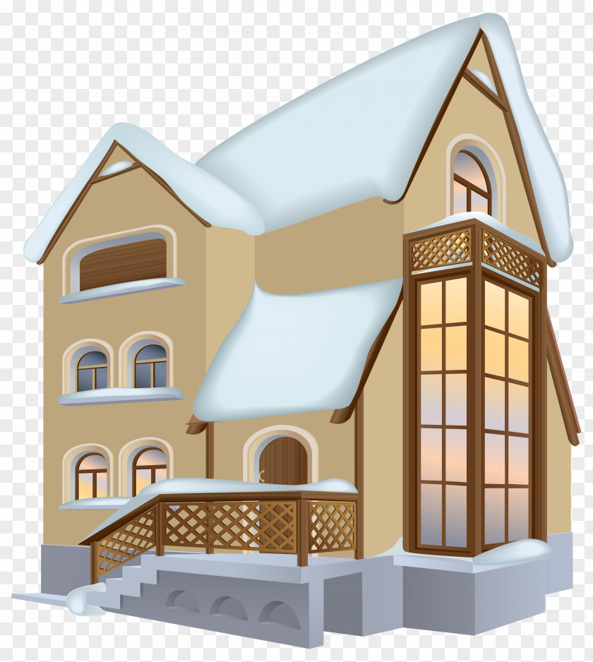 Winter House Clipart Image Clip Art PNG