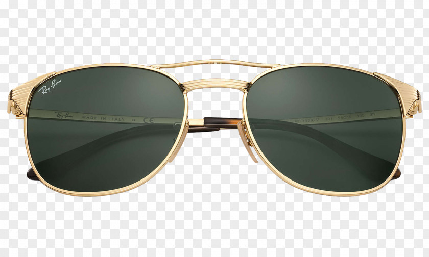 Aviator Ray-Ban Sunglasses Gold Clothing Accessories Goggles PNG