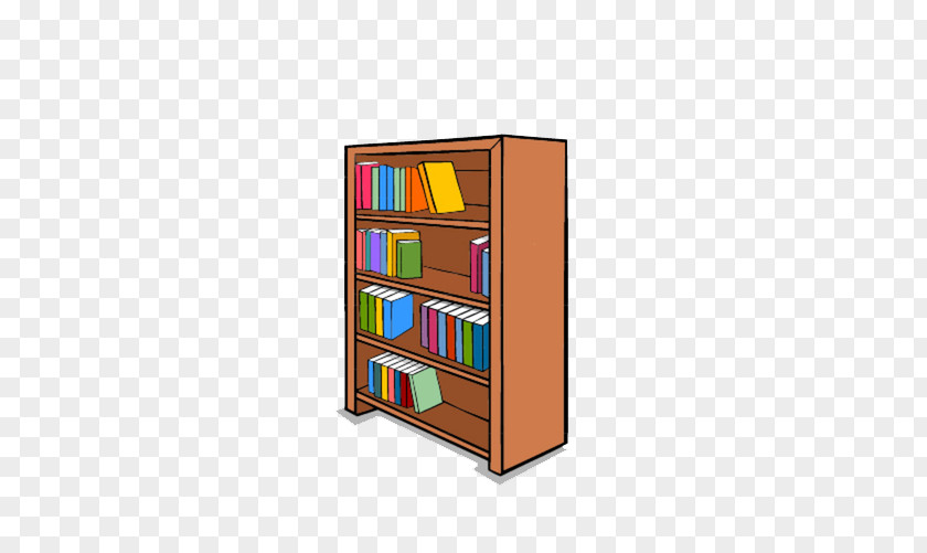 Borrowed Books Bookcase Shelf PNG