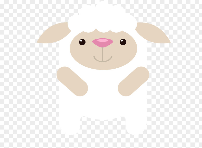 Cute Cartoon Sheep Euclidean Vector Rabbit PNG