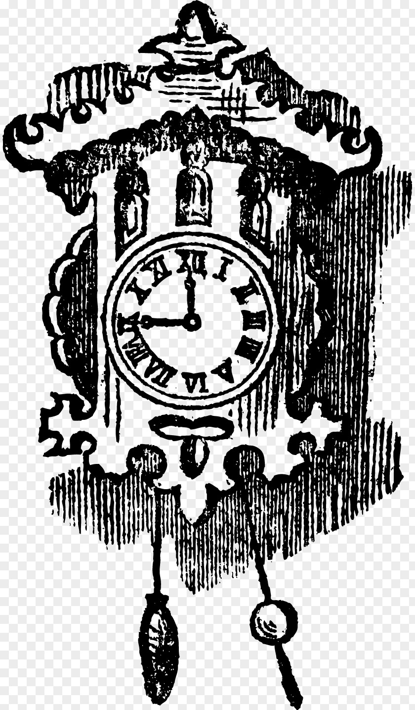 European-style Hand-painted Big Ben Hickory Dickory Dock Clip Art PNG
