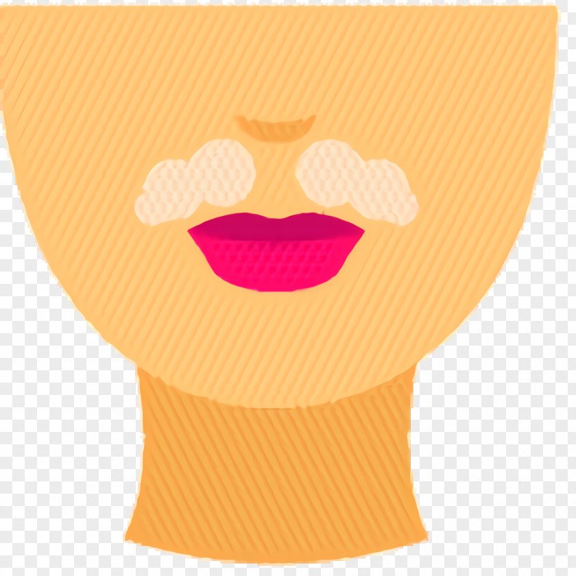Smile Cartoon Yellow Background PNG