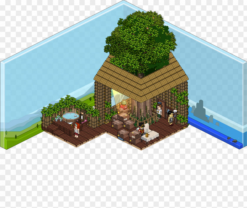 Tree Habbo House Room PNG
