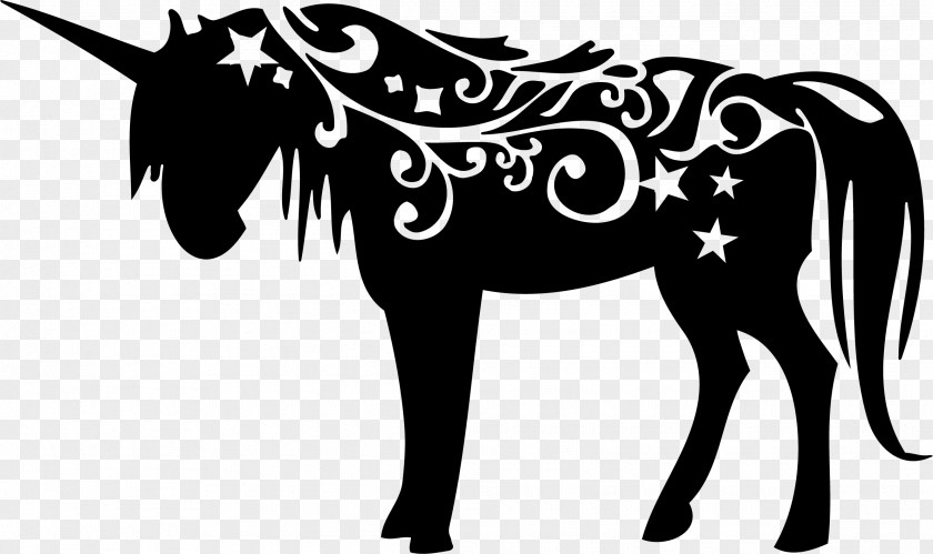 Unicorn Head Horse Silhouette Equestrian Clip Art PNG
