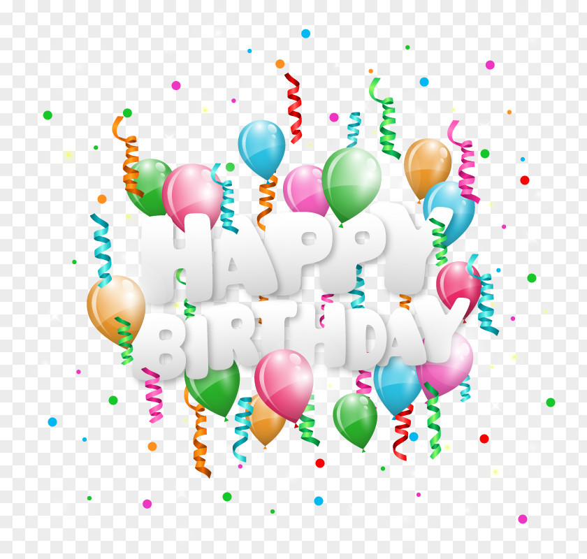 Vector Happy Birthday To You Clip Art PNG