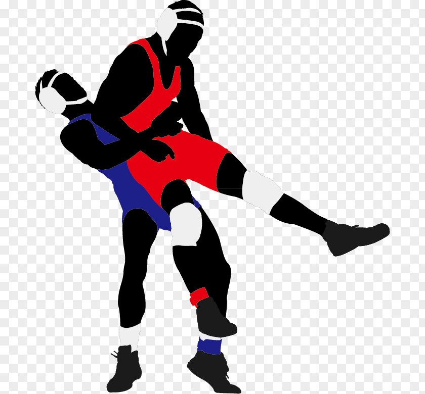 Wrestling Lucha Libre Silhouette Clip Art PNG