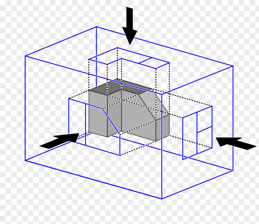 Angle An Introduction To Technical Drawing: Third Projection Multiview Vector PNG