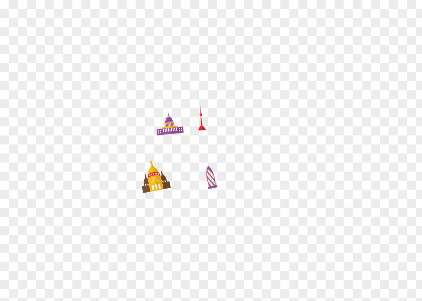 City ​​building Triangle Pattern PNG