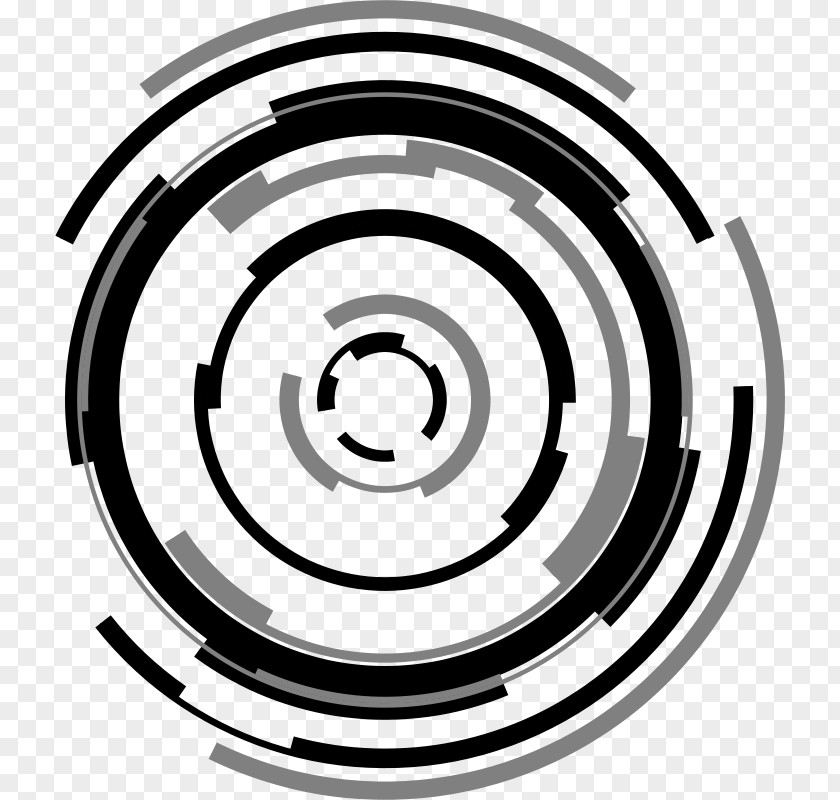 Futuristic Technology Circle Clip Art PNG