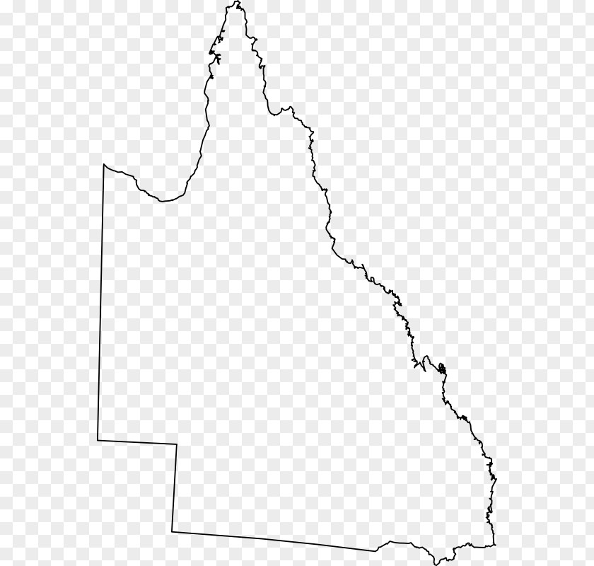 Map Queensland Blank Clip Art PNG