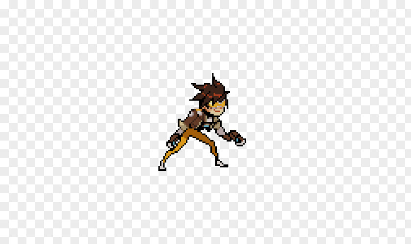 Overwatch Tracer Pixel Art PNG art, overwatch pixel art clipart PNG