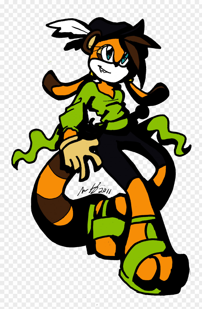 Raccoon Tails Sonic Rush Adventure Art Drawing Character PNG