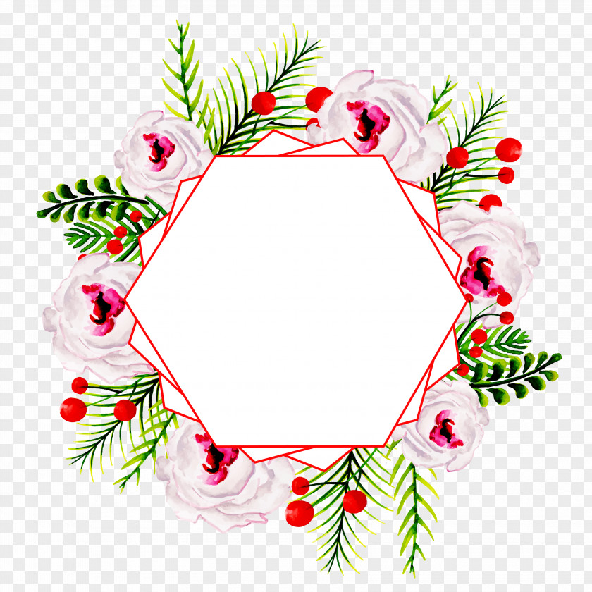 Wreath Interior Design Watercolor Christmas PNG