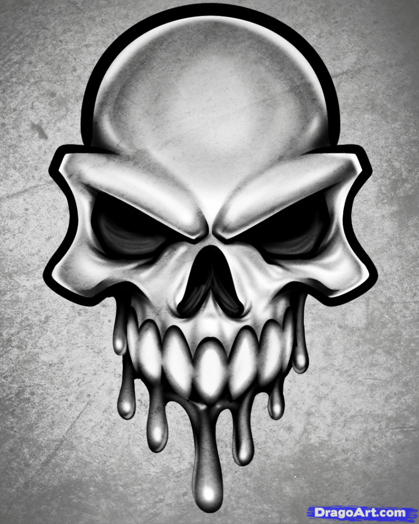 Easy Skull Drawings Drawing Art Clip PNG