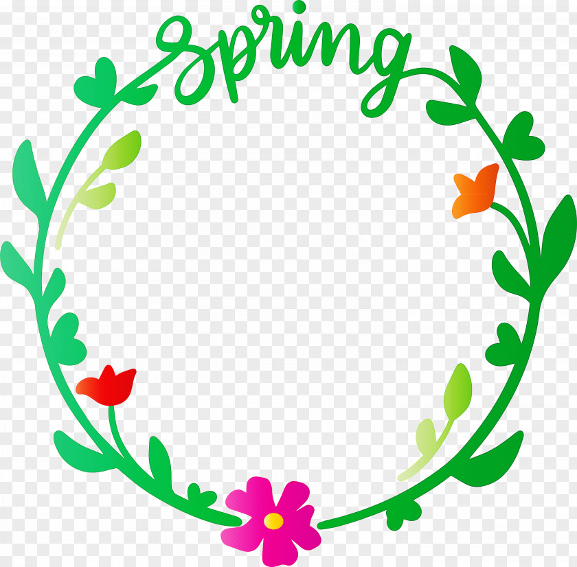 Flower Frame Floral Sping PNG