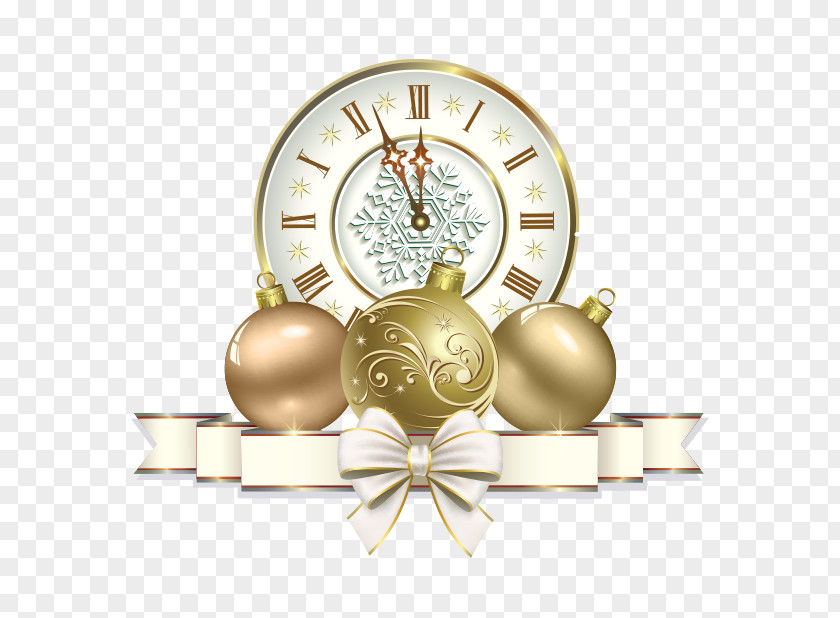 Gold Home Accessories Christmas And New Year Background PNG