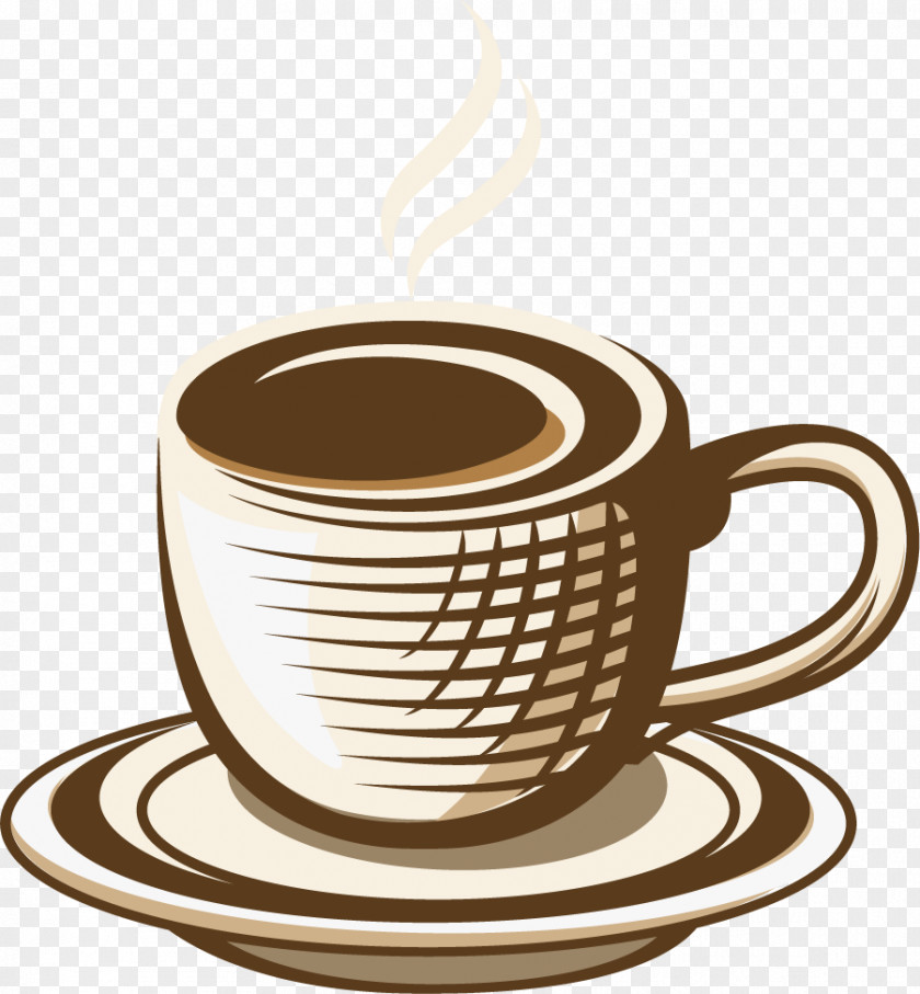 Hand Painted White Coffee Cup Espresso Milk PNG