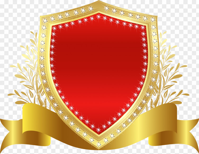 Red Shield Badge PNG shield badge clipart PNG