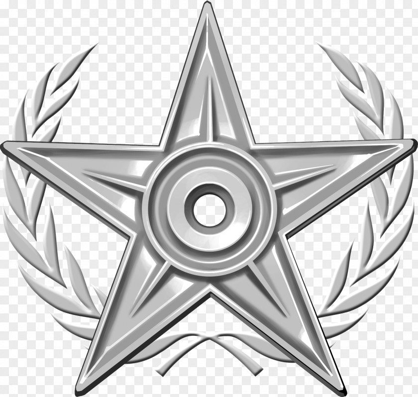 Silver HD Wikipedia Barnstar Computer File PNG