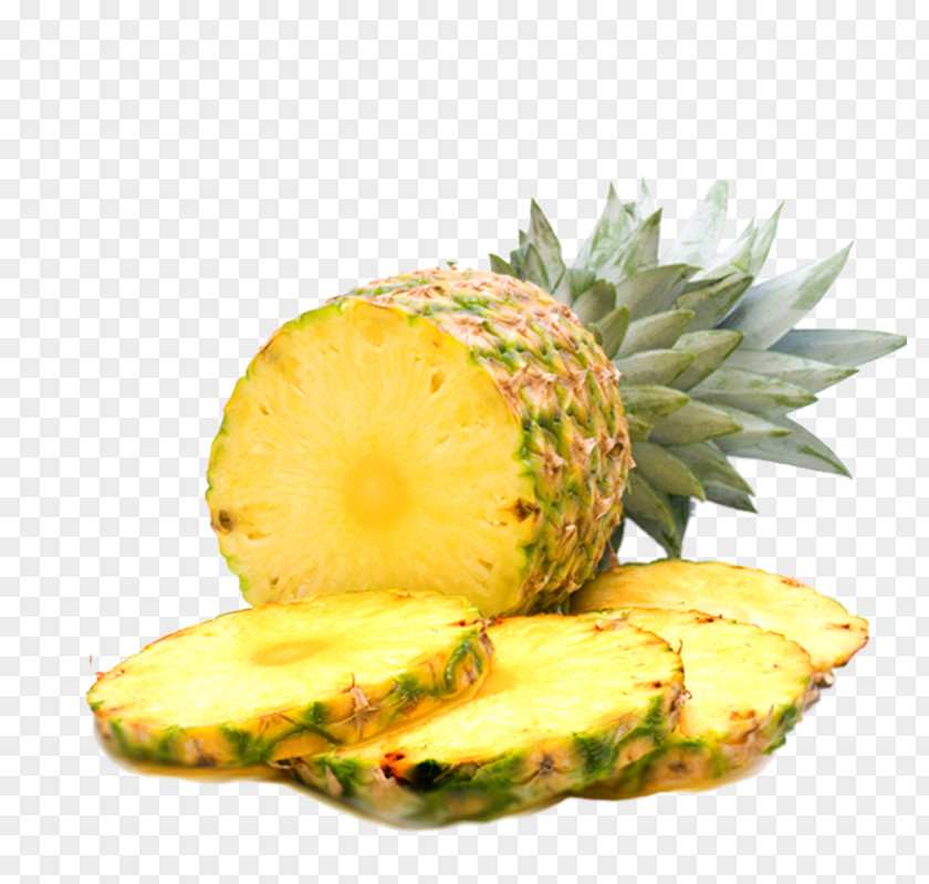 Sliced ​​pineapple Pineapple Fruit Diet Property Health PNG