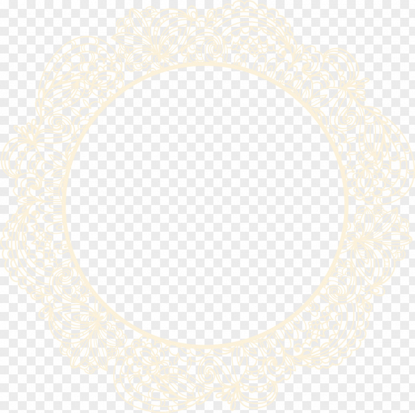 Yellow Frame Symmetry Brown Pattern PNG