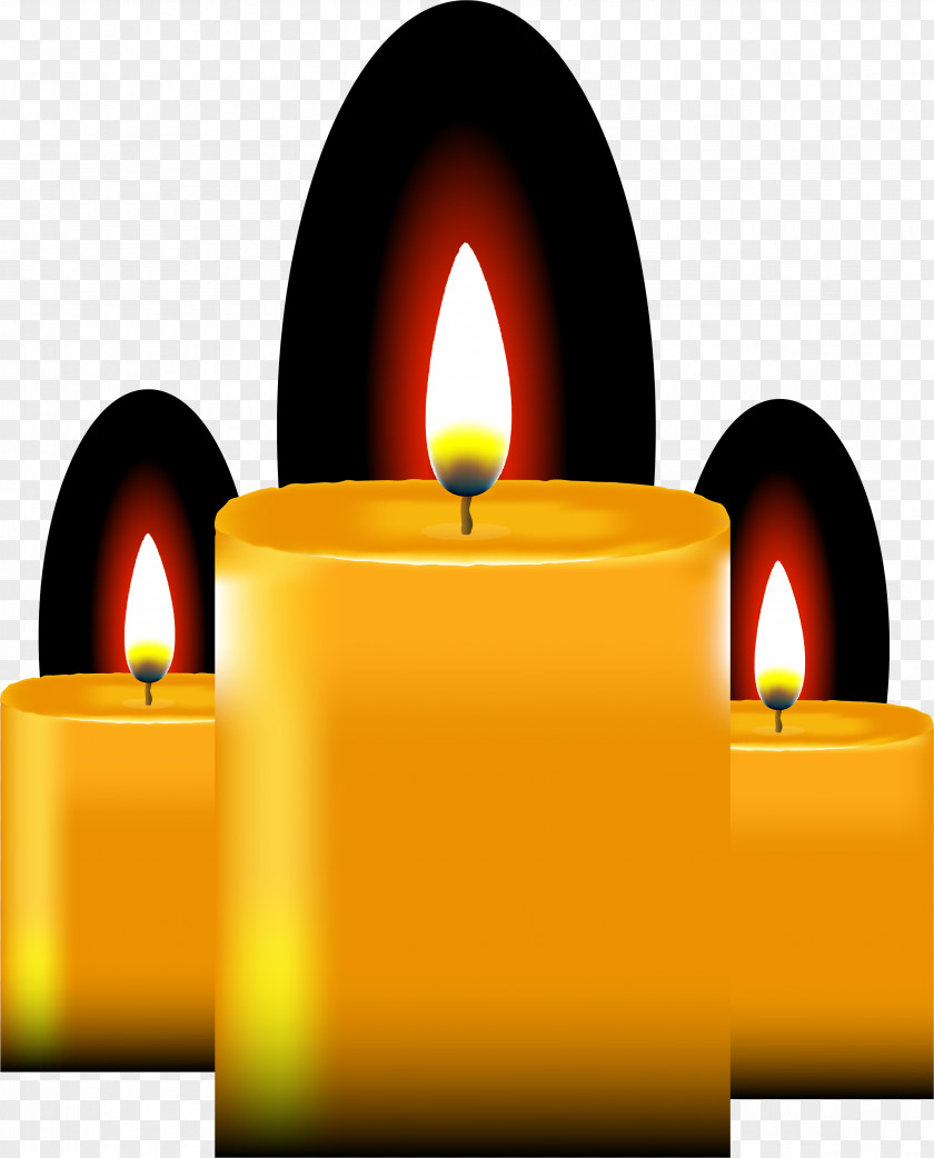 Yellow Simple Candle Download PNG