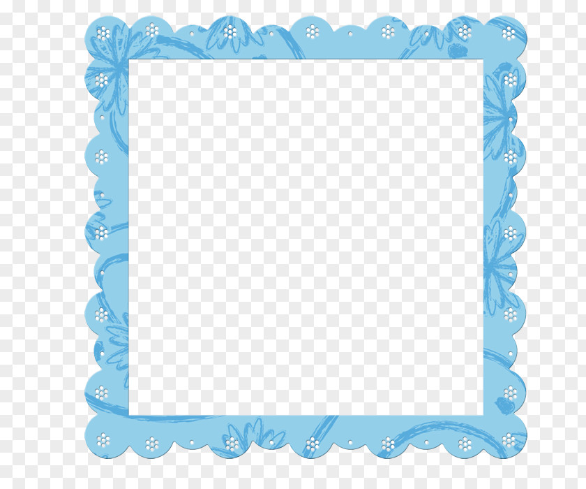 Blue Frame Picture Clip Art PNG