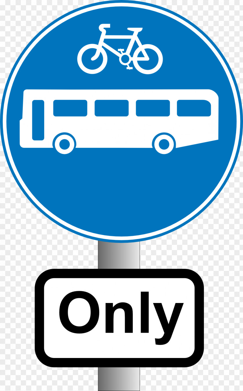 Bus Lane Traffic Sign Road PNG