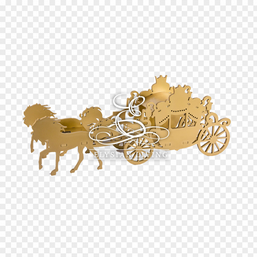 Cinderella Pumpkin Carriage Jewellery Gold Chariot Cart PNG