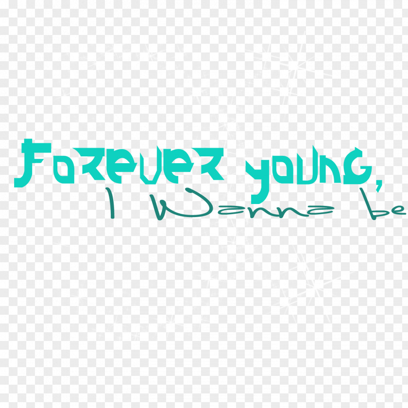 Forever Young Logo Brand Line PNG