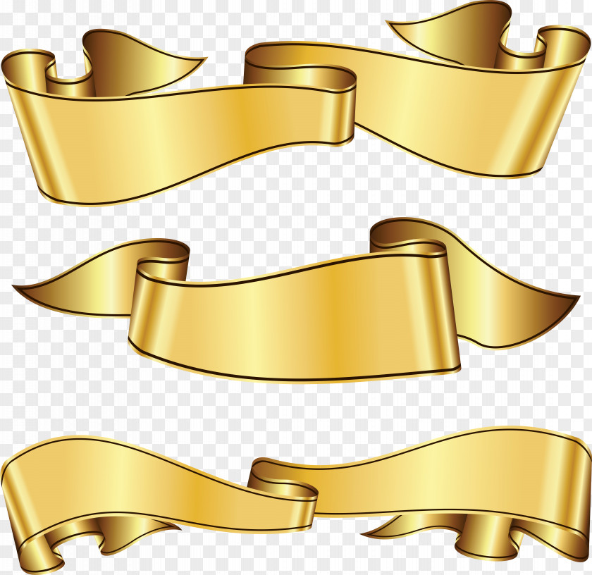 Gold Ribbon Royalty-free PNG