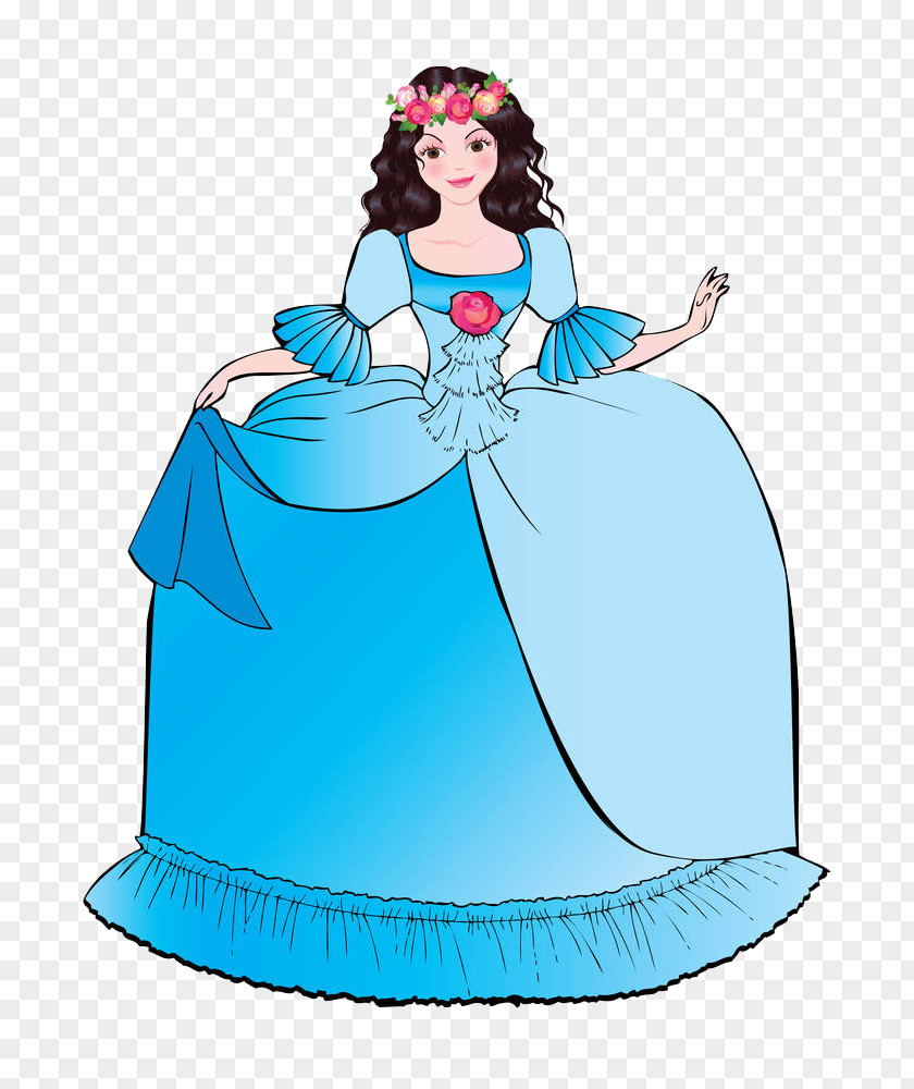 The Beautiful Princess With A Skirt Disney Clip Art PNG