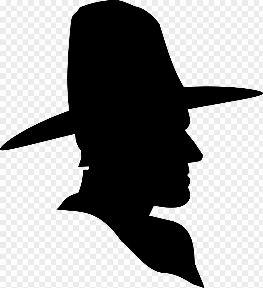 Western Hopalong Cassidy Cowboy Silhouette Clip Art PNG