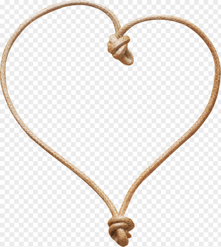 Creative Heart Shape Rope Knot PNG