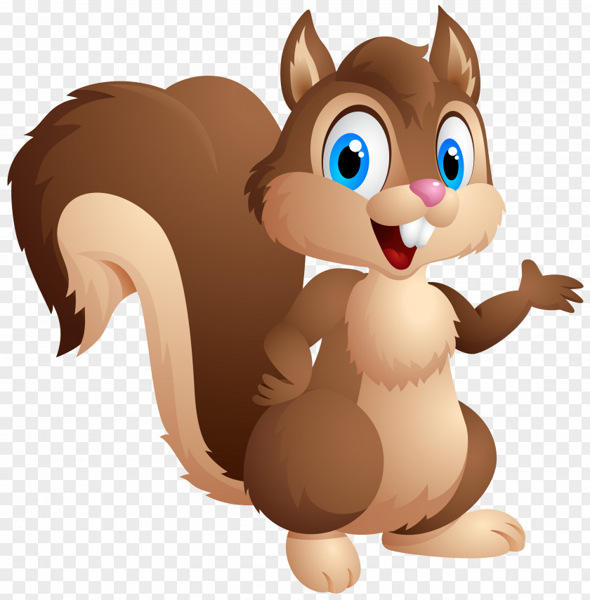 Cute Squirrel Cartoon Clipart Image Chipmunk Eastern Gray Clip Art PNG