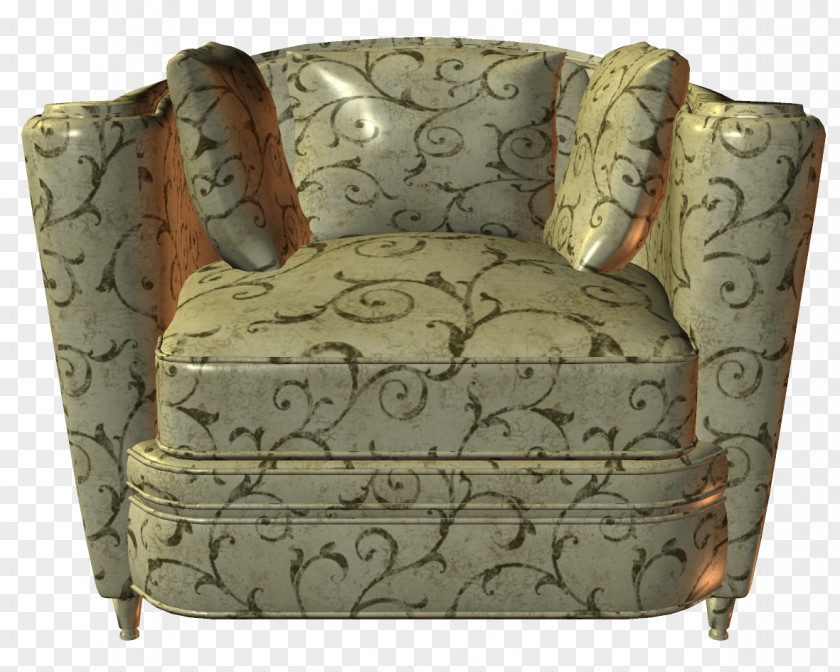 Fancy Chair Loveseat Angle PNG