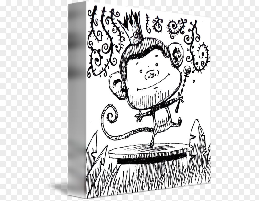 Monkey King Line Art Mammal Cartoon Clip PNG