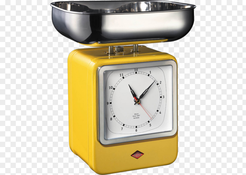Kitchen Measuring Scales Terraillon With Tare Function Yellow Jaune Citron PNG