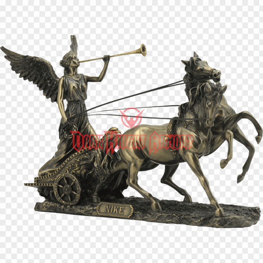 Nike Winged Victory Of Samothrace Chariot Greek Mythology Statue PNG