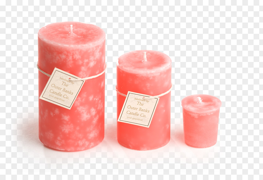 Pink Grapefruit Candle Wax Peach PNG