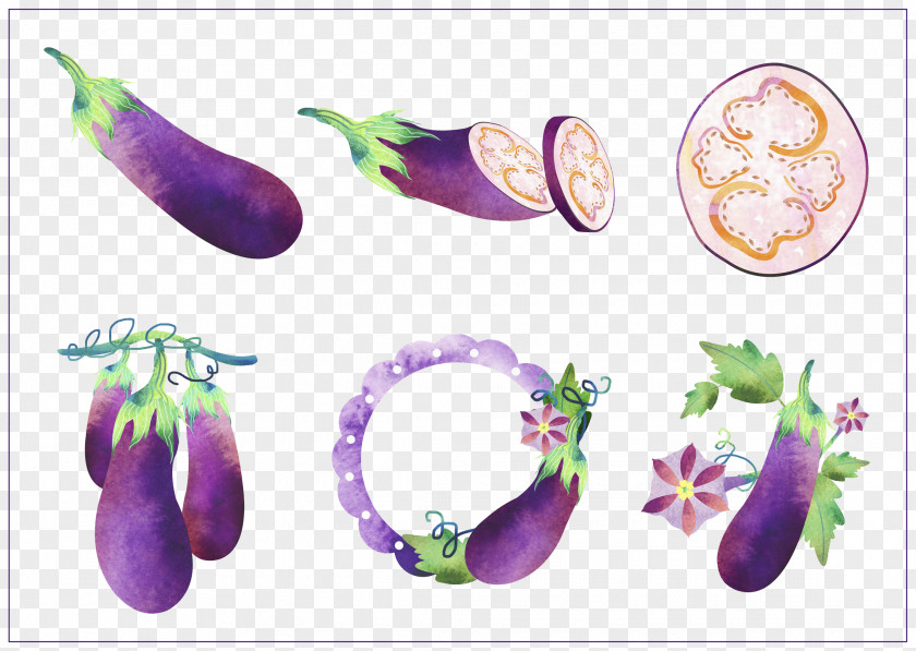 Purple Eggplant Vegetable PNG