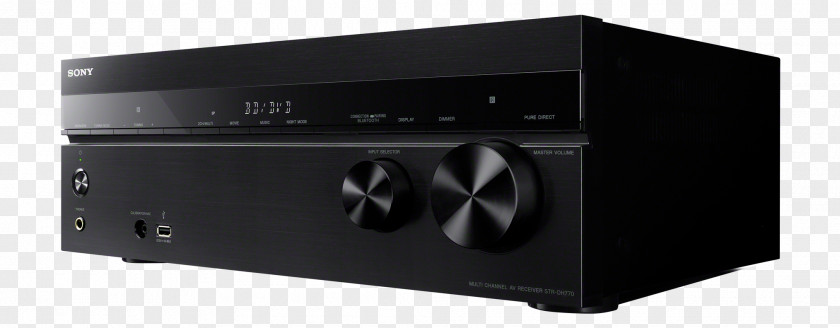 Sony AV Receiver STR-DH550 4K Resolution Radio PNG