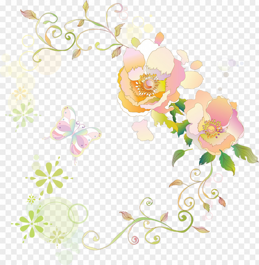 Chrysanthemum Flower Butterfly Clip Art PNG