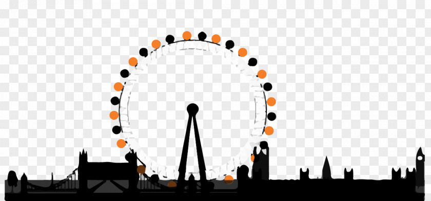 Ferris Wheel London Eye Drawing Clip Art PNG