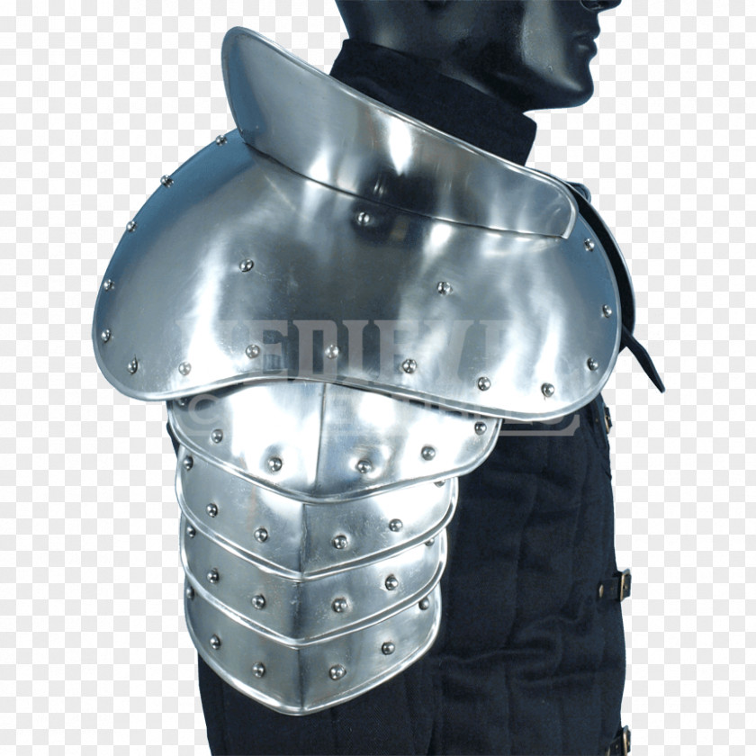 Armour Middle Ages Plate Pauldron Shoulder PNG