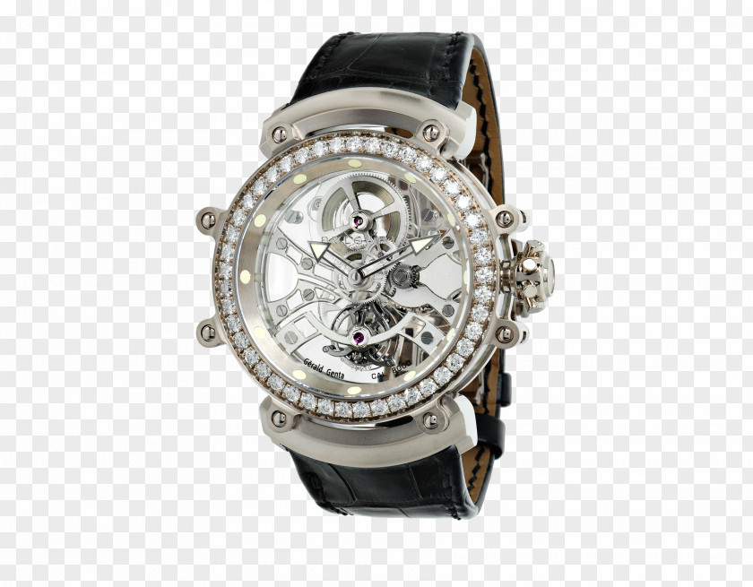 Bvlgari Hollow Mechanical Watches Silver Male Table Watch Bulgari Jewellery Horology Movement PNG