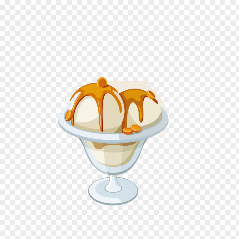 Ice Cream Vector Dessert Illustration PNG