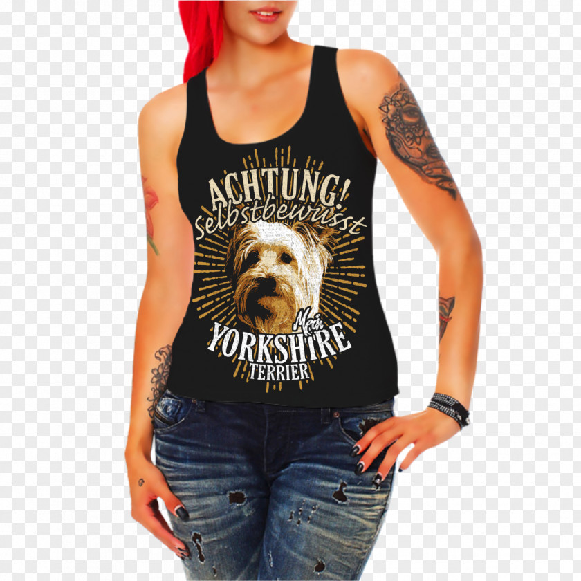 Yorkshire Terrier T-shirt Sleeveless Shirt Waistcoat Clothing PNG
