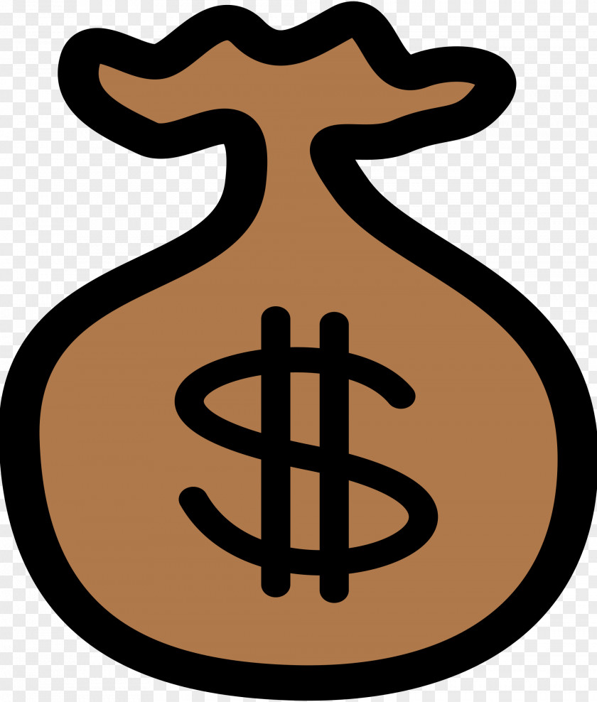 Coin Stack Money Bag Clip Art PNG