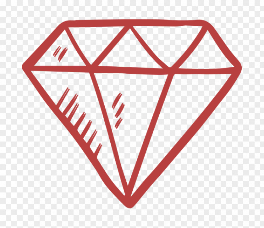 Hand Drawn Love Elements Icon Fashion Diamond PNG